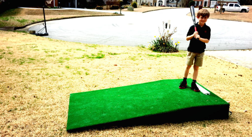 The Pitcher's Mound we built.